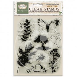 STAMPERIA STEMPEL AKRYLOWY 14x18cm FLOWERS AND POEMS