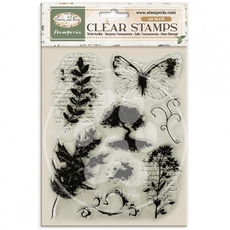 STAMPERIA STEMPEL AKRYLOWY 14x18cm FLOWERS AND POEMS
