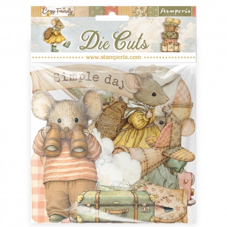 STAMPERIA KSZTAŁTY TEKTUROWE COZY FAMILY