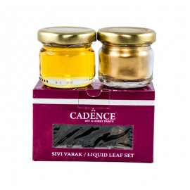 CADENCE LIQUID LEAF SET 30+30m ZŁOTA FOLIA W PŁYNIE