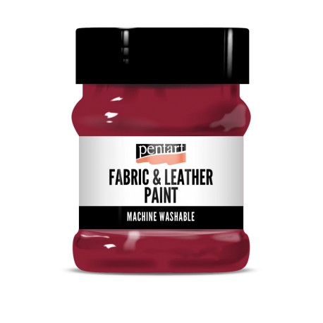 PENTART FARBA DO TKANIN I SKÓR CZERWONA