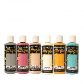 STAMPERIA FARBA ALLEGRO 59 ml ZESTAW 6szt FURRY FRIENDS 2