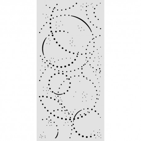 STAMPERIA SZABLON 3D 12x25 cm COSMOS ORBITY