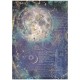 STAMPERIA PAPIER RYŻOWY A4 COSMOS KSIĘŻYC