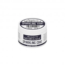 STAMPERIA BLACK SPARKLING COAT 150ml PASTA CZARNA POŁYSKUJĄCA