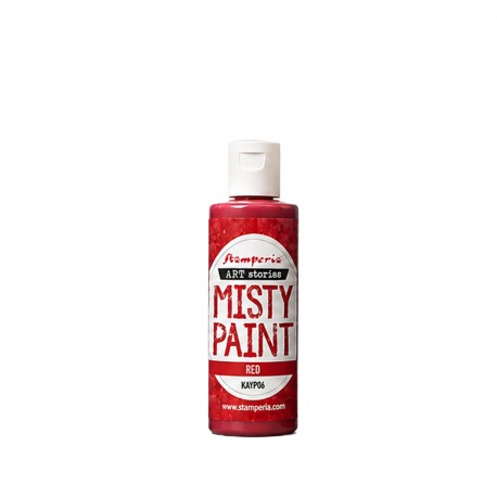 STAMPERIA MISTY PAINT 60ml FARBA SATYNOWA RED