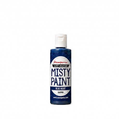 STAMPERIA MISTY PAINT 60ml FARBA SATYNOWA BLUE NIGHT