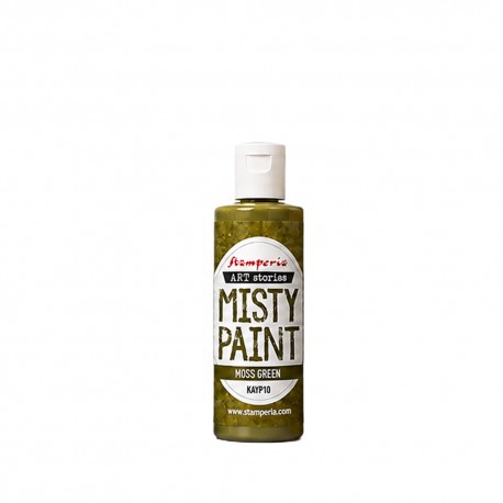 STAMPERIA MISTY PAINT 60ml FARBA SATYNOWA MOSS GREEN