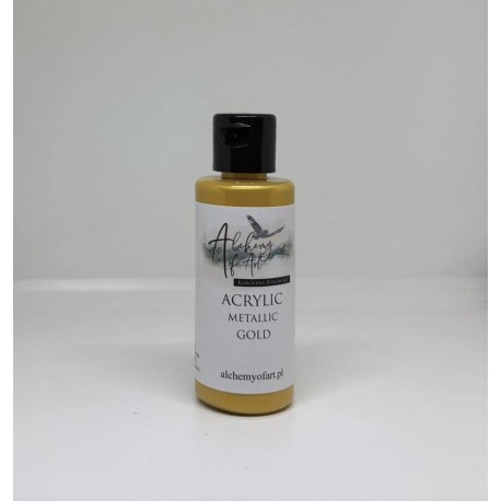 ALCHEMY OF ART FARBA AKRYLOWA METALICZNA 60ml GOLD