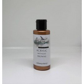 ALCHEMY OF ART FARBA AKRYLOWA METALICZNA 60ml BROWNE