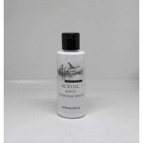 ALCHEMY OF ART FARBA AKRYLOWA MATOWA 60ml TITANIUM WHITE
