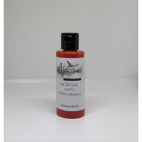 ALCHEMY OF ART FARBA AKRYLOWA MATOWA 60ml FIERY ORANGE