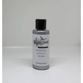 ALCHEMY OF ART FARBA AKRYLOWA METALICZNA 60ml SILVER