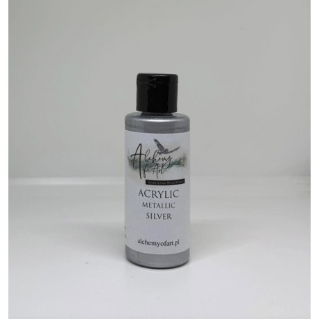 ALCHEMY OF ART FARBA AKRYLOWA METALICZNA 60ml SILVER