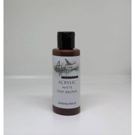 ALCHEMY OF ART FARBA AKRYLOWA MATOWA 60ml DEEP BROWN
