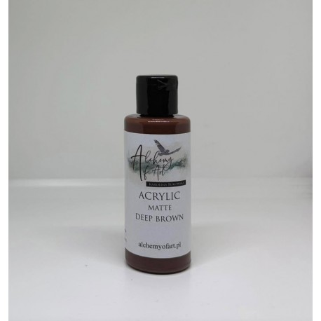 ALCHEMY OF ART FARBA AKRYLOWA MATOWA 60ml DEEP BROWN