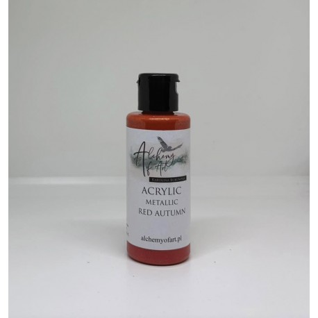 ALCHEMY OF ART FARBA AKRYLOWA METALICZNA 60ml RED AUTUMN