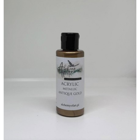 ALCHEMY OF ART FARBA AKRYLOWA METALICZNA 60ml ANTIQUE GOLD