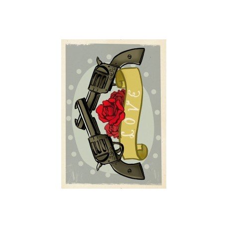 STAMPERIA-FILC NADRUK A5 GUNS & LOVE