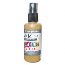 STAMPERIA AQUACOLOR SPRAY 60ml PERŁOWY ZŁOTY